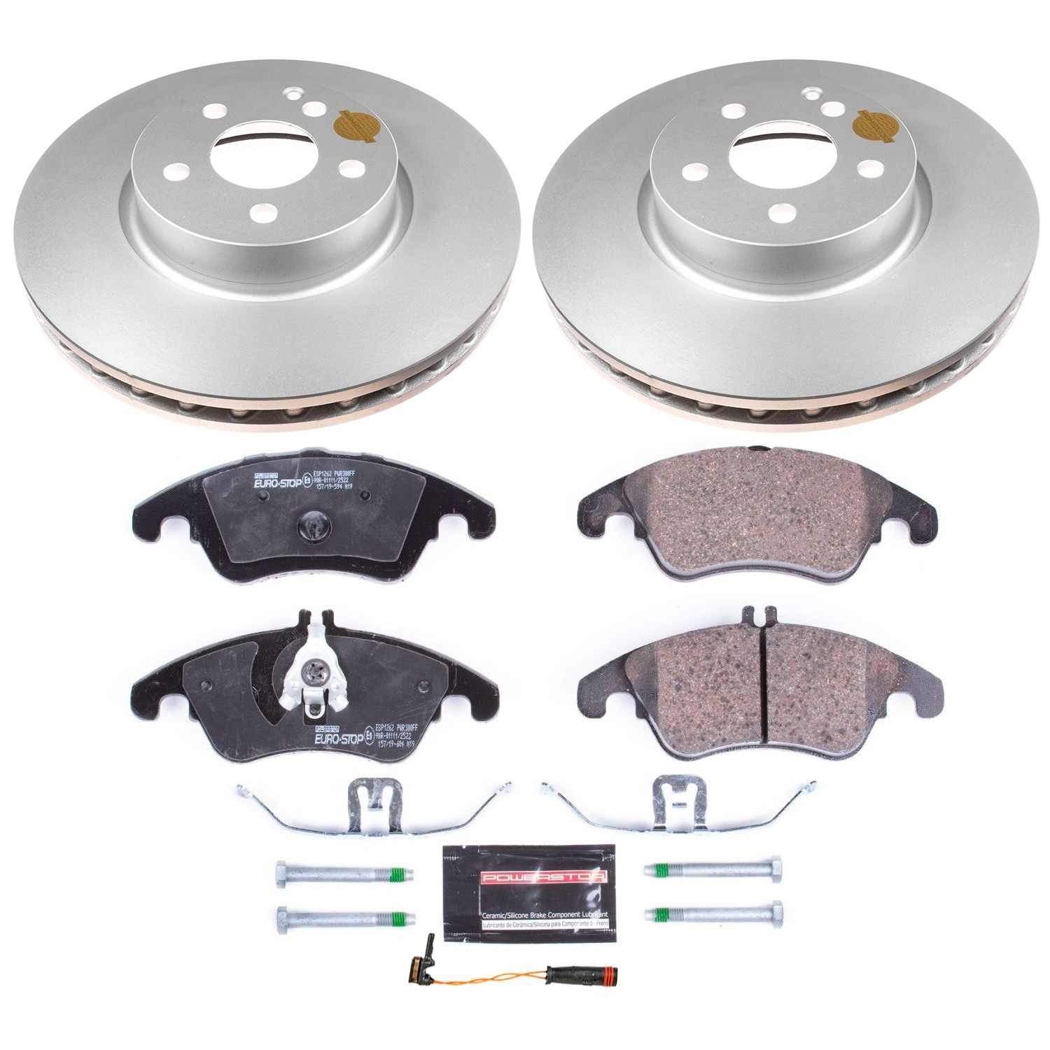 Euro-Stop by PowerStop Disc Brake Kit  top view frsport ESK5792
