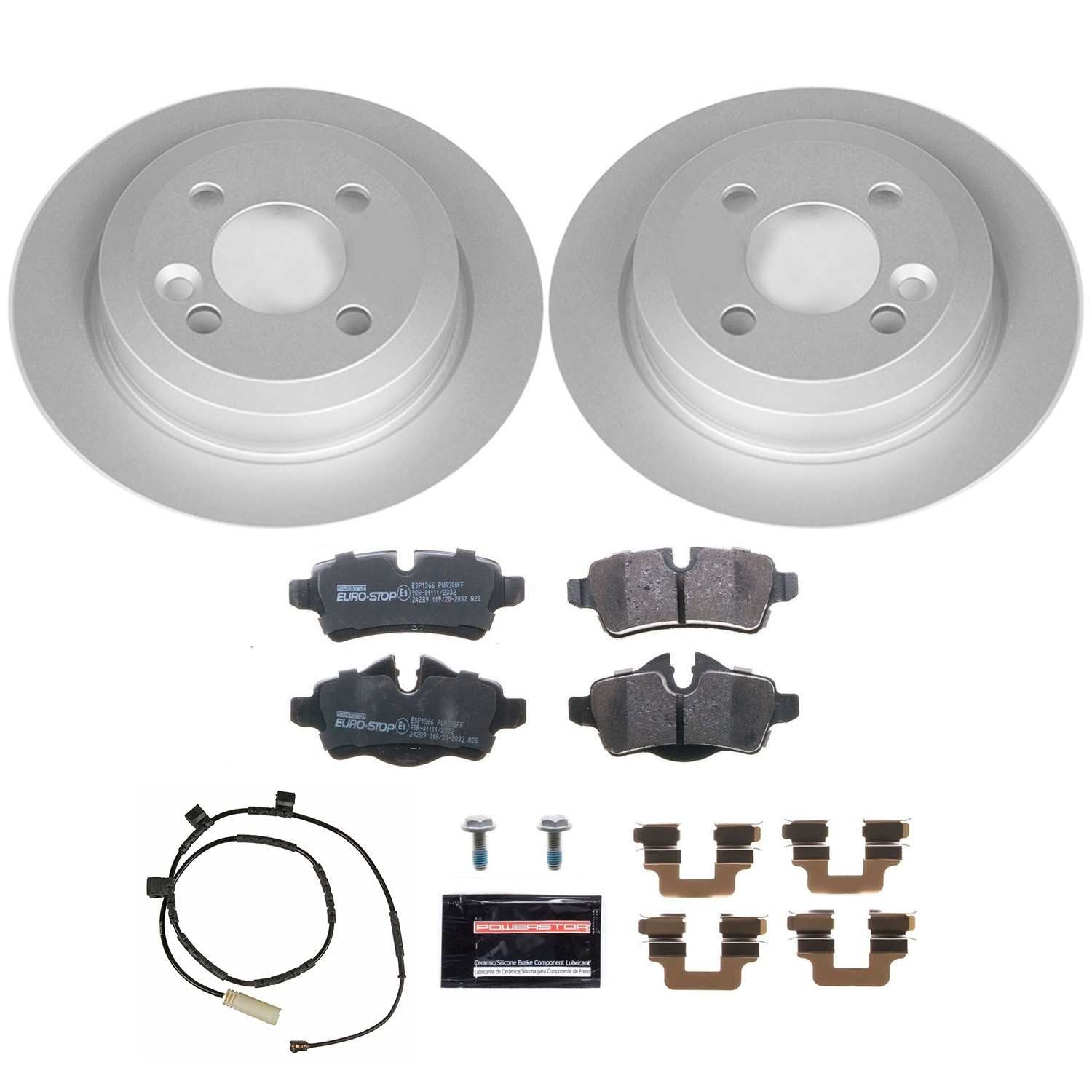 Euro-Stop by PowerStop Disc Brake Kit  top view frsport ESK6331
