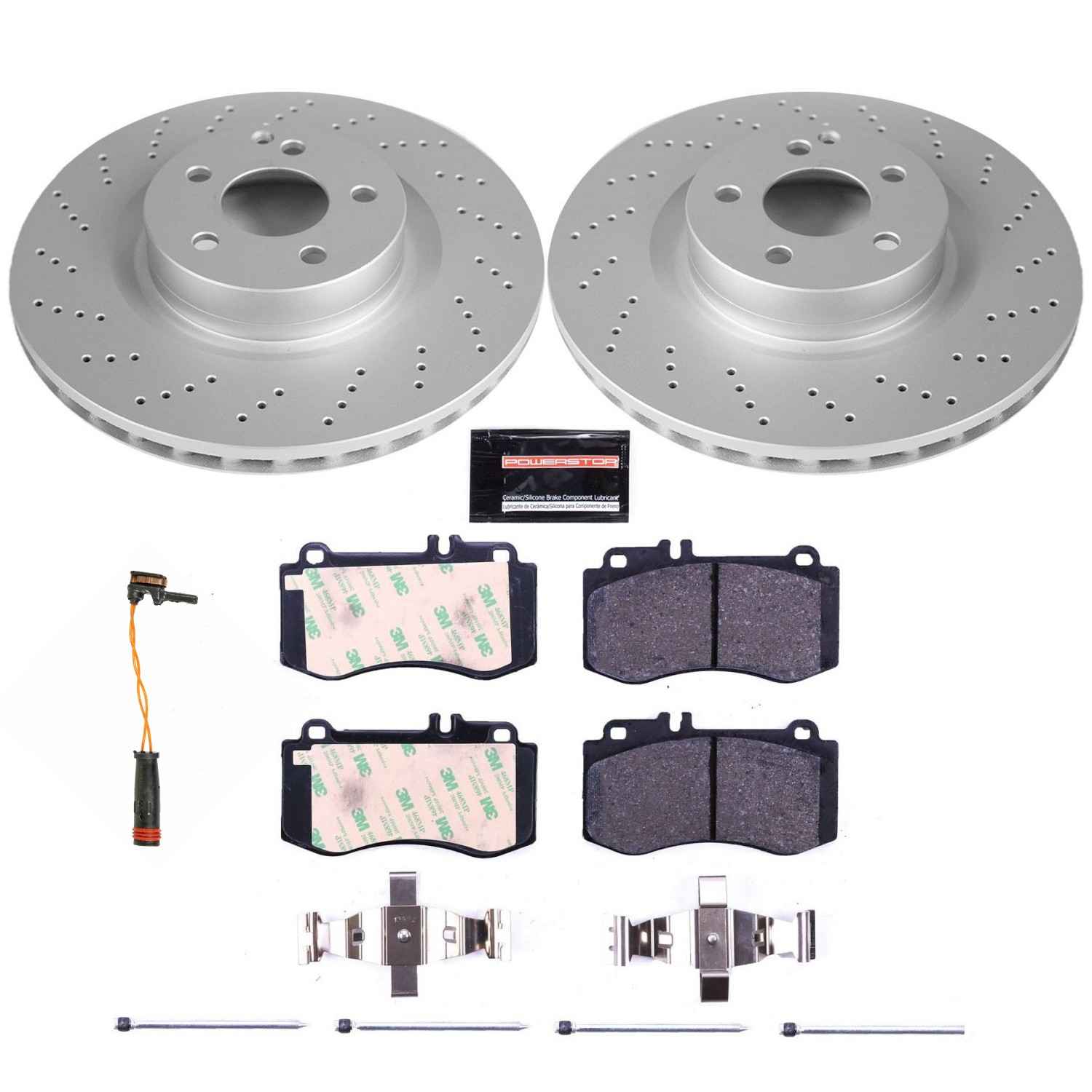 Euro-Stop by PowerStop Disc Brake Kit  top view frsport ESK6640