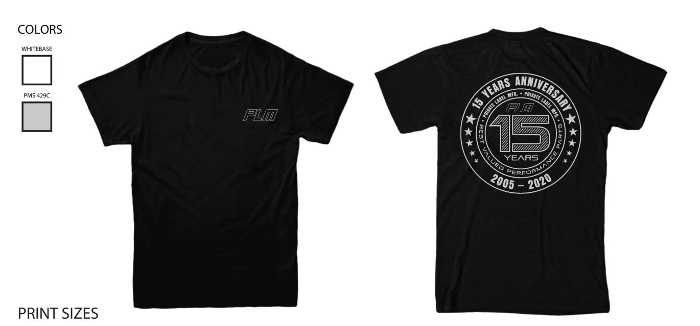 PLM 15 Years Anniversary T-Shirt Limited Edition