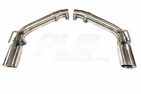 PLM Axle Back Exhaust Muffler Delete - Chevy Camaro V8 2010 - 2015 Stainless Steel