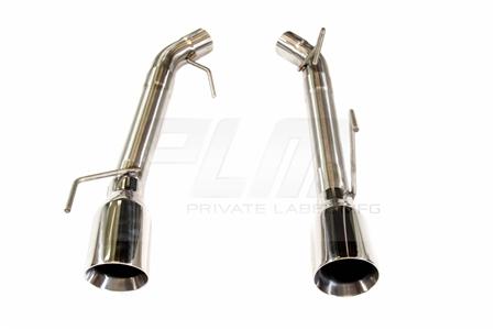 PLM 2.5" Dual Axle Back Exhaust Pipe Kit Mustang 05-10 V8 GT GT500