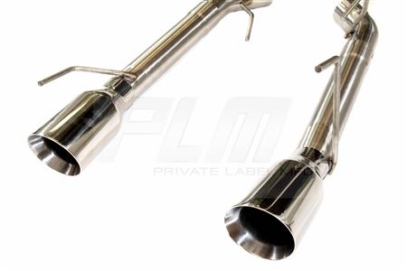 PLM 2.5" Dual Axle Back Exhaust Pipe Kit Mustang 05-10 V8 GT GT500