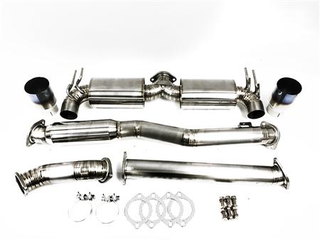 PLM Private Label Mfg Power Driven Titanium Exhaust - Evo X 08-15 V2