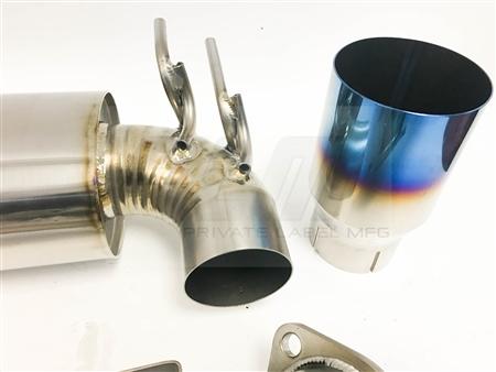 PLM Private Label Mfg Power Driven Titanium Exhaust - Evo X 08-15 V2