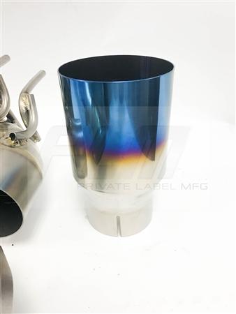 PLM Private Label Mfg Power Driven Titanium Exhaust - Evo X 08-15 V2