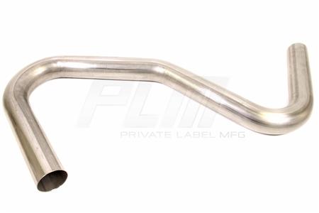 PLM Private Label Mfg 304 Stainless U J L Mandrel Bend Pipe, 130 110 35 Degree U J L Bends
