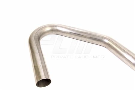 PLM Private Label Mfg 304 Stainless U J L Mandrel Bend Pipe, 130 110 35 Degree U J L Bends