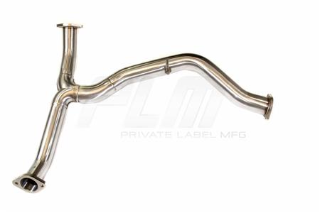 PLM Private Label Mfg. Power Driven 3" Resonated Midpipe for Subaru WRX STI 2015 - 2020