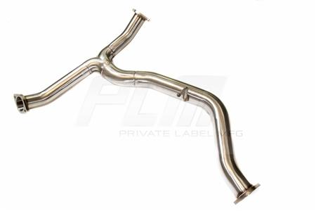 PLM Private Label Mfg. Power Driven 3" Resonated Midpipe for Subaru WRX STI 2015 - 2020