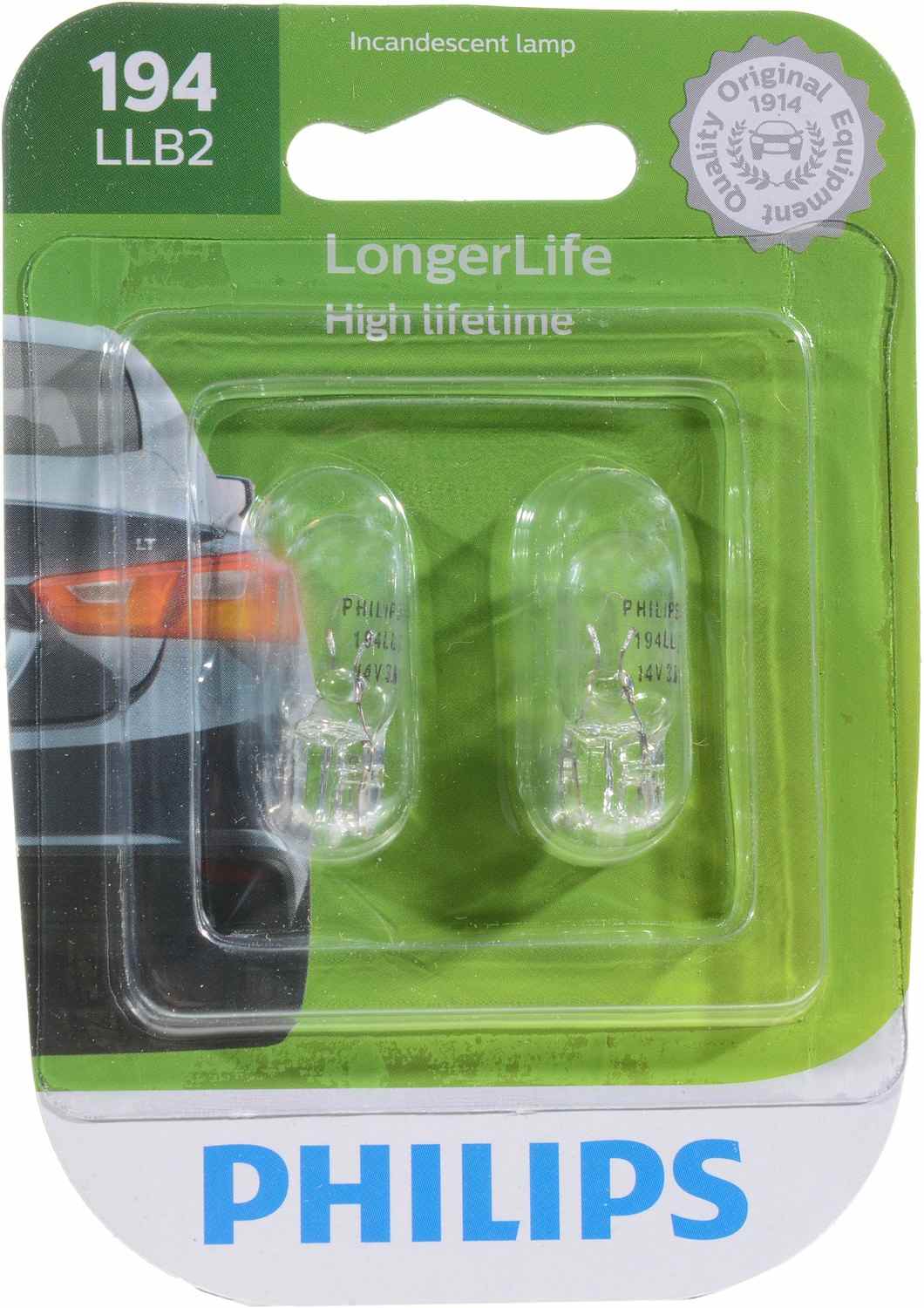 Philips Multi-Purpose Light Bulb top view frsport 194LLB2