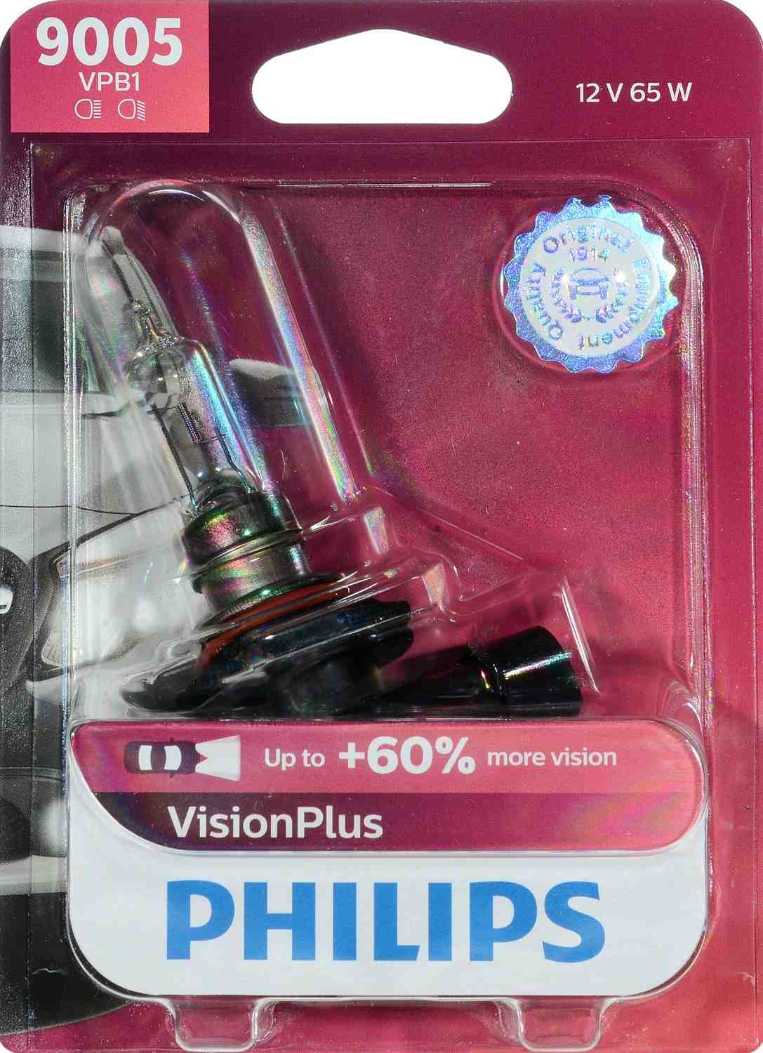 Philips Headlight Bulb top view frsport 9005VPB1