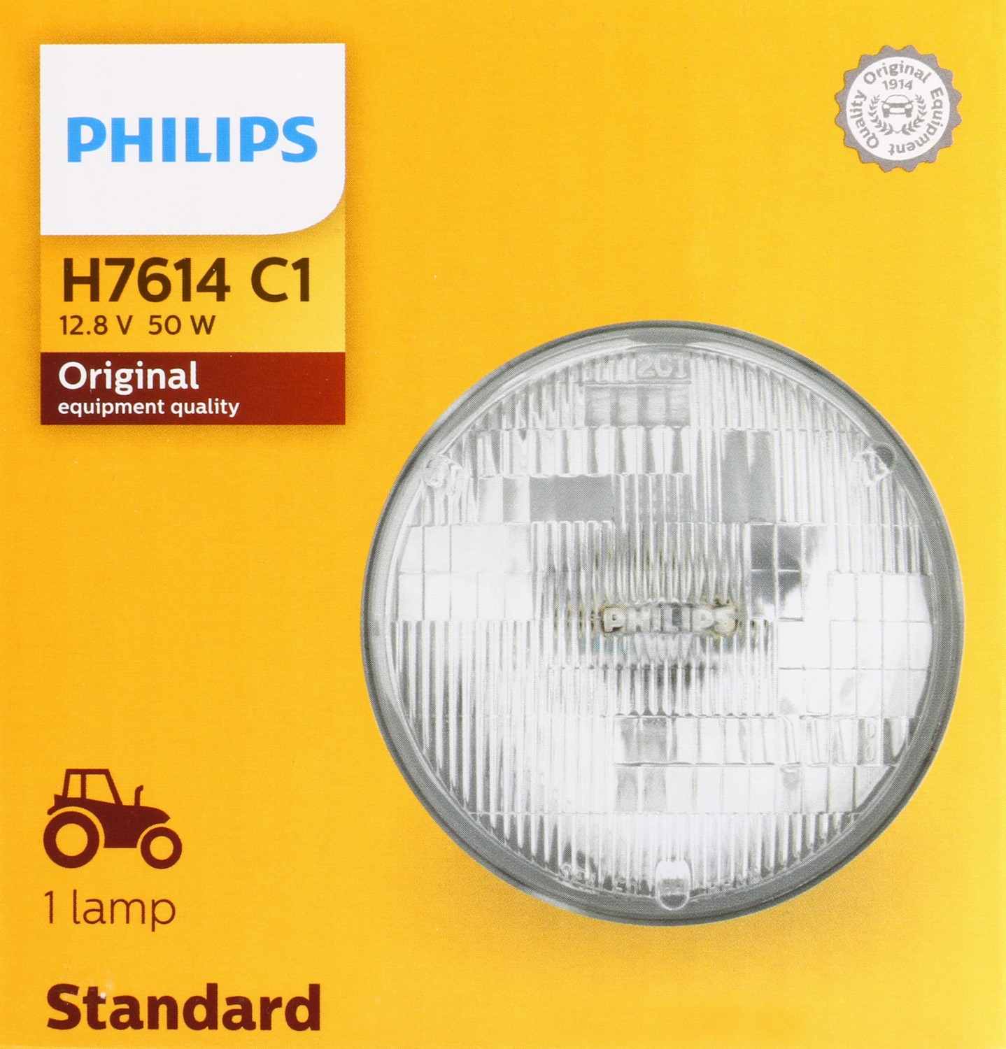 Philips Headlight Bulb top view frsport H7614C1