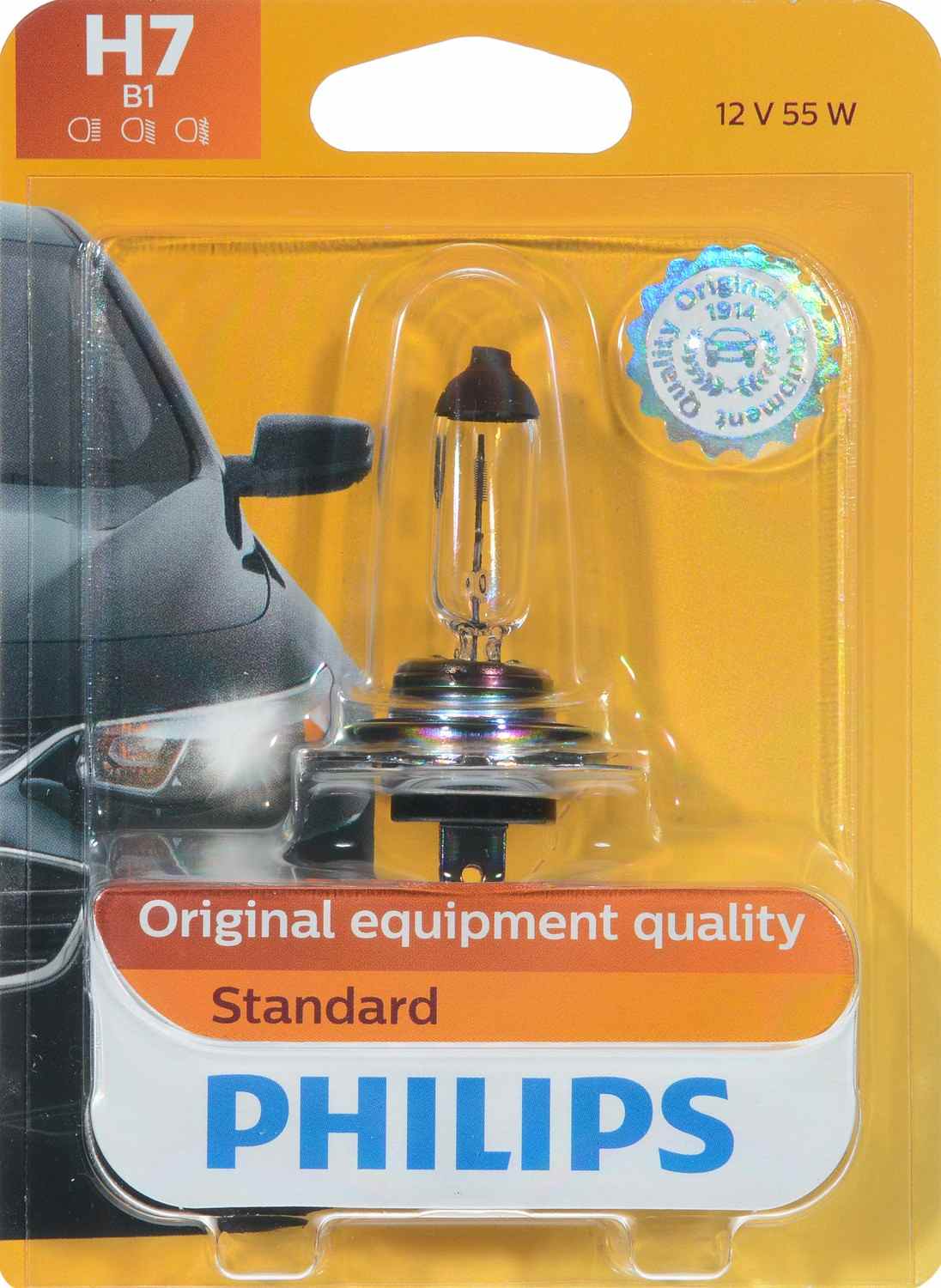 Philips Headlight Bulb top view frsport H7B1