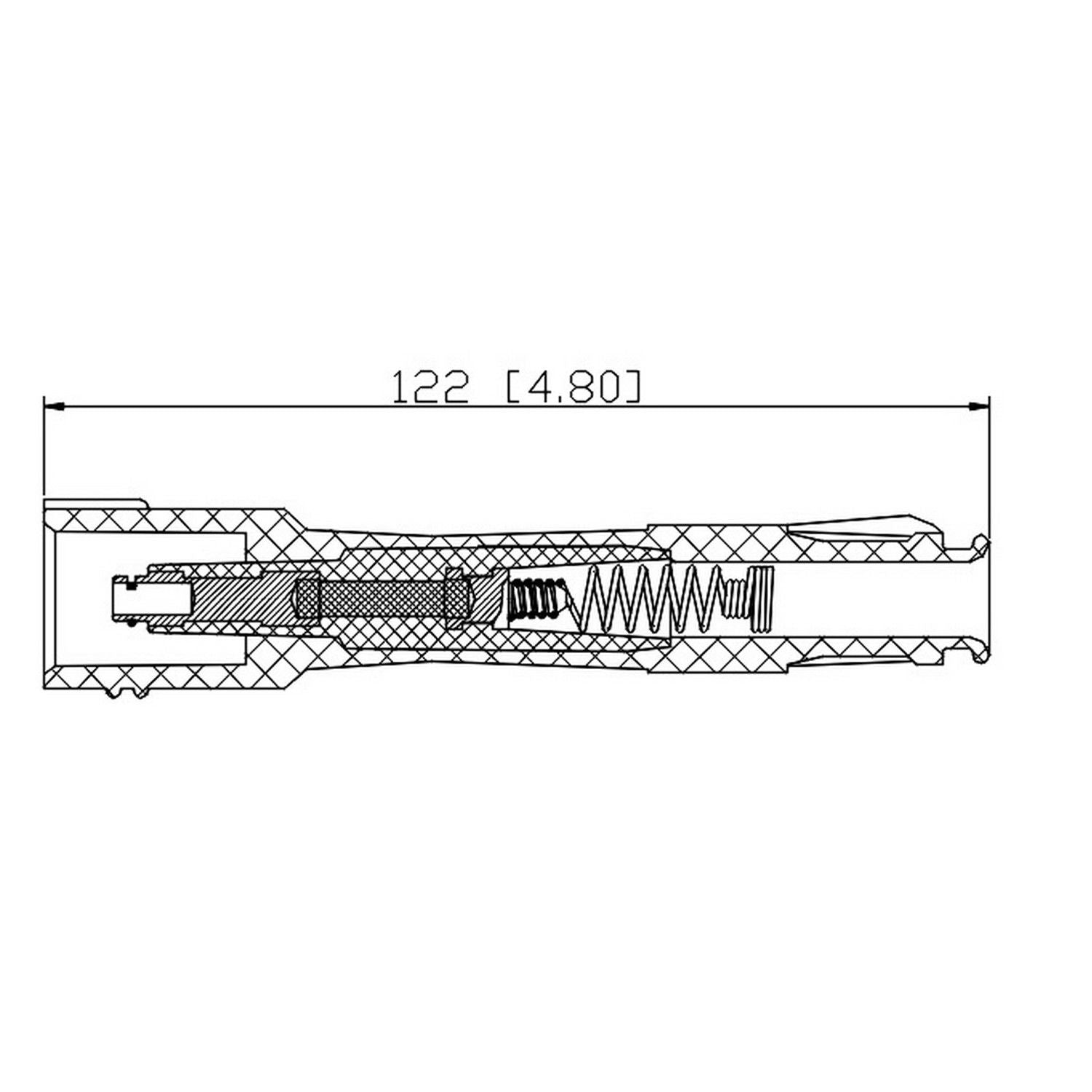 PRENCO Direct Ignition Coil Boot top view frsport 36-2045