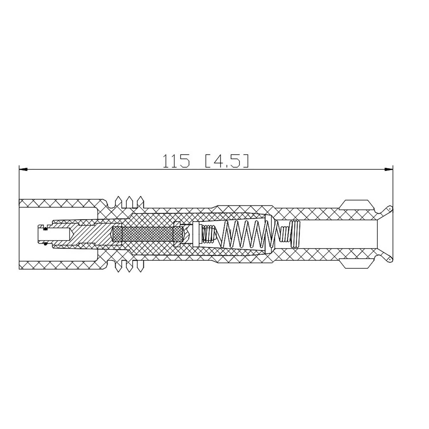PRENCO Direct Ignition Coil Boot top view frsport 36-2046