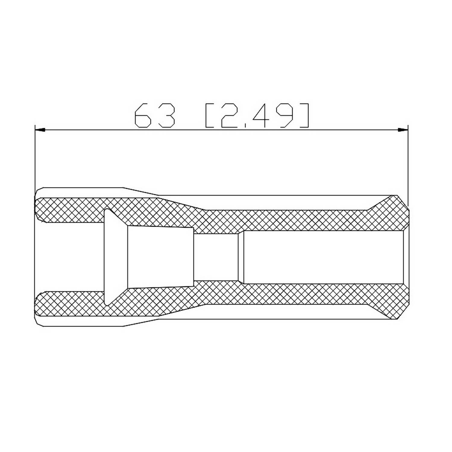 PRENCO Direct Ignition Coil Boot top view frsport 36-2077