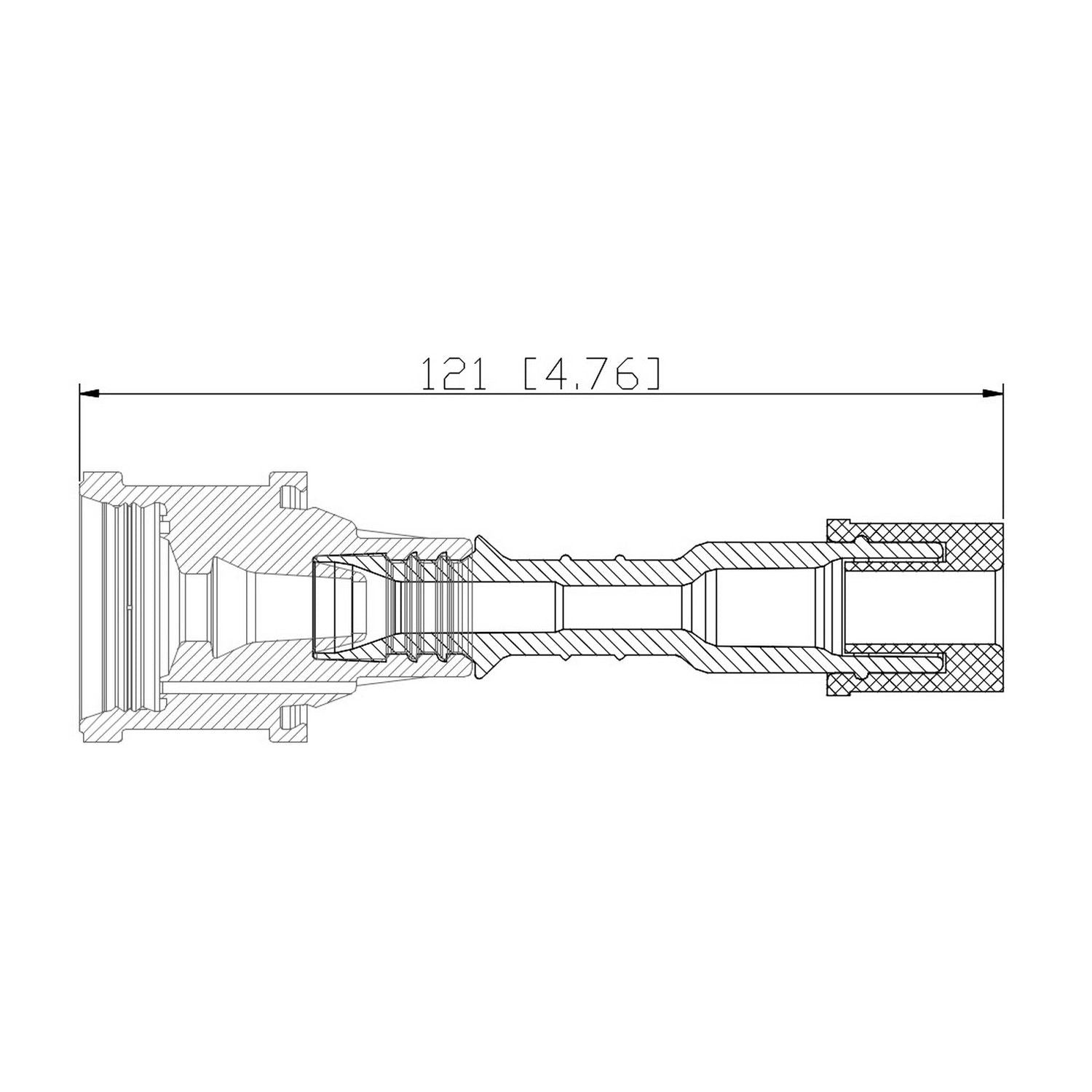 PRENCO Direct Ignition Coil Boot top view frsport 36-2087