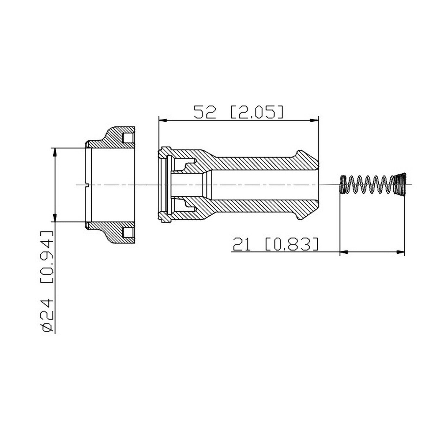 PRENCO Direct Ignition Coil Boot top view frsport 36-2096