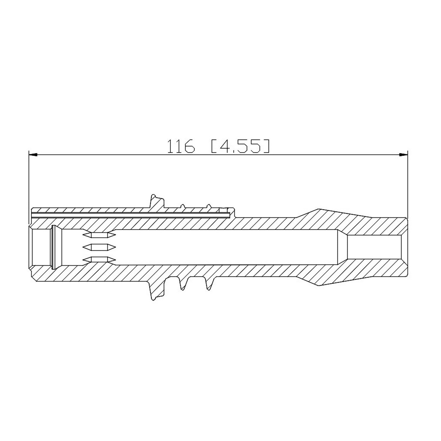 PRENCO Direct Ignition Coil Boot top view frsport 36-2100