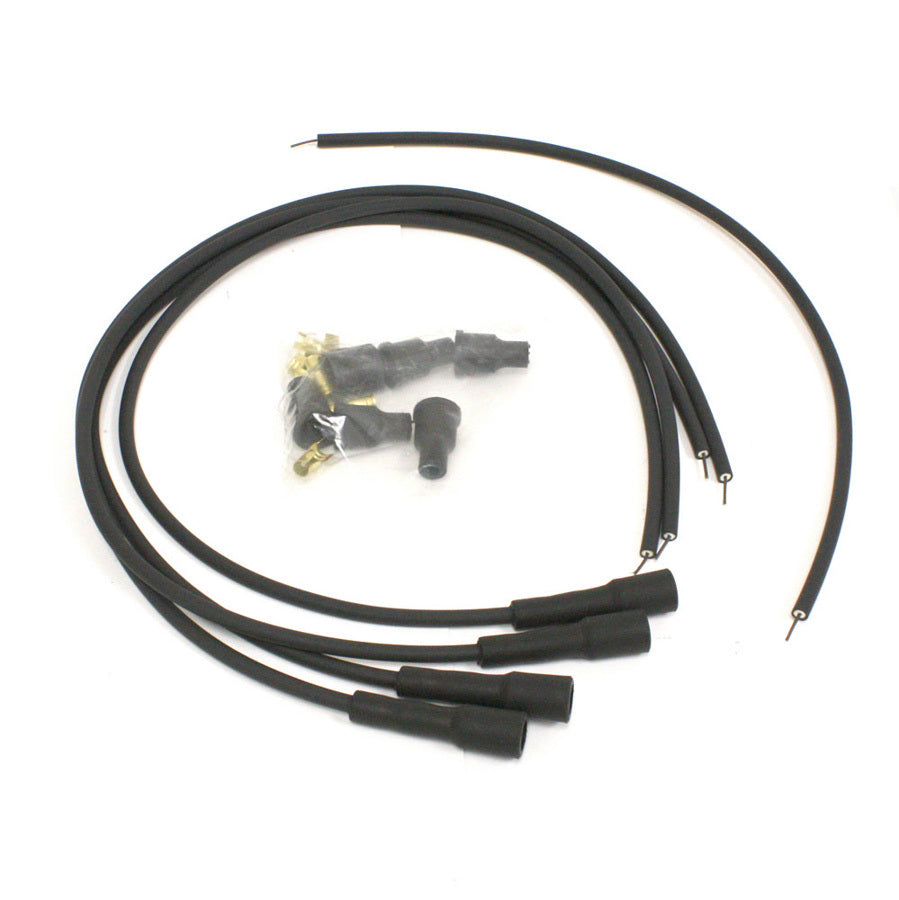 Pertronix 7mm Spark Plug Set Univ. British 4-Cylinder Black PRT704180