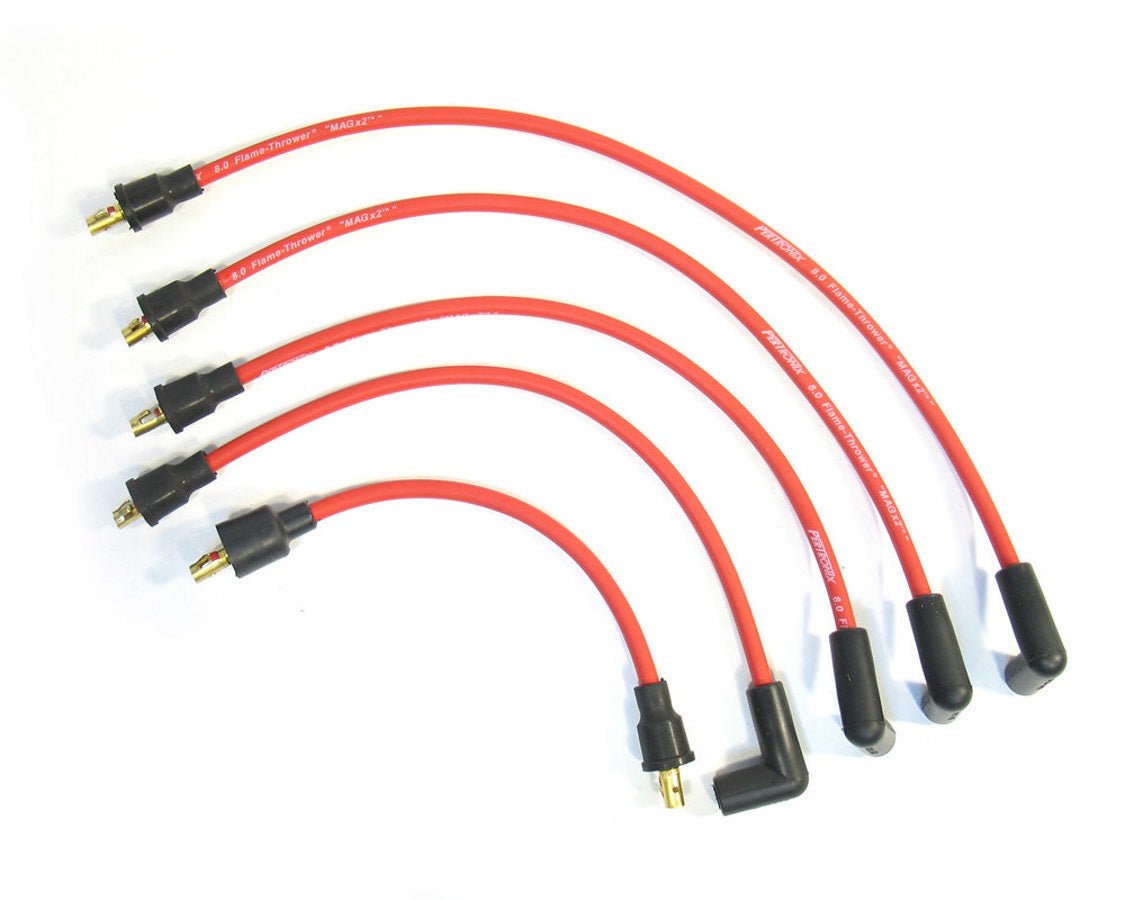 Pertronix 8mm Spark Plug Wire Set Austin/MG 4-Cylinder Red PRT804412