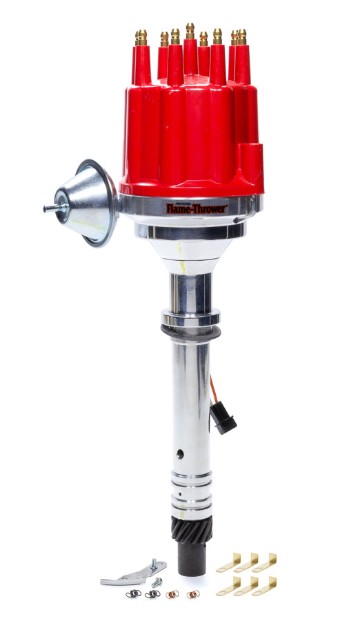 Pertronix Billet Distributor Chevy V8 - Red Male Cap PRTD300711