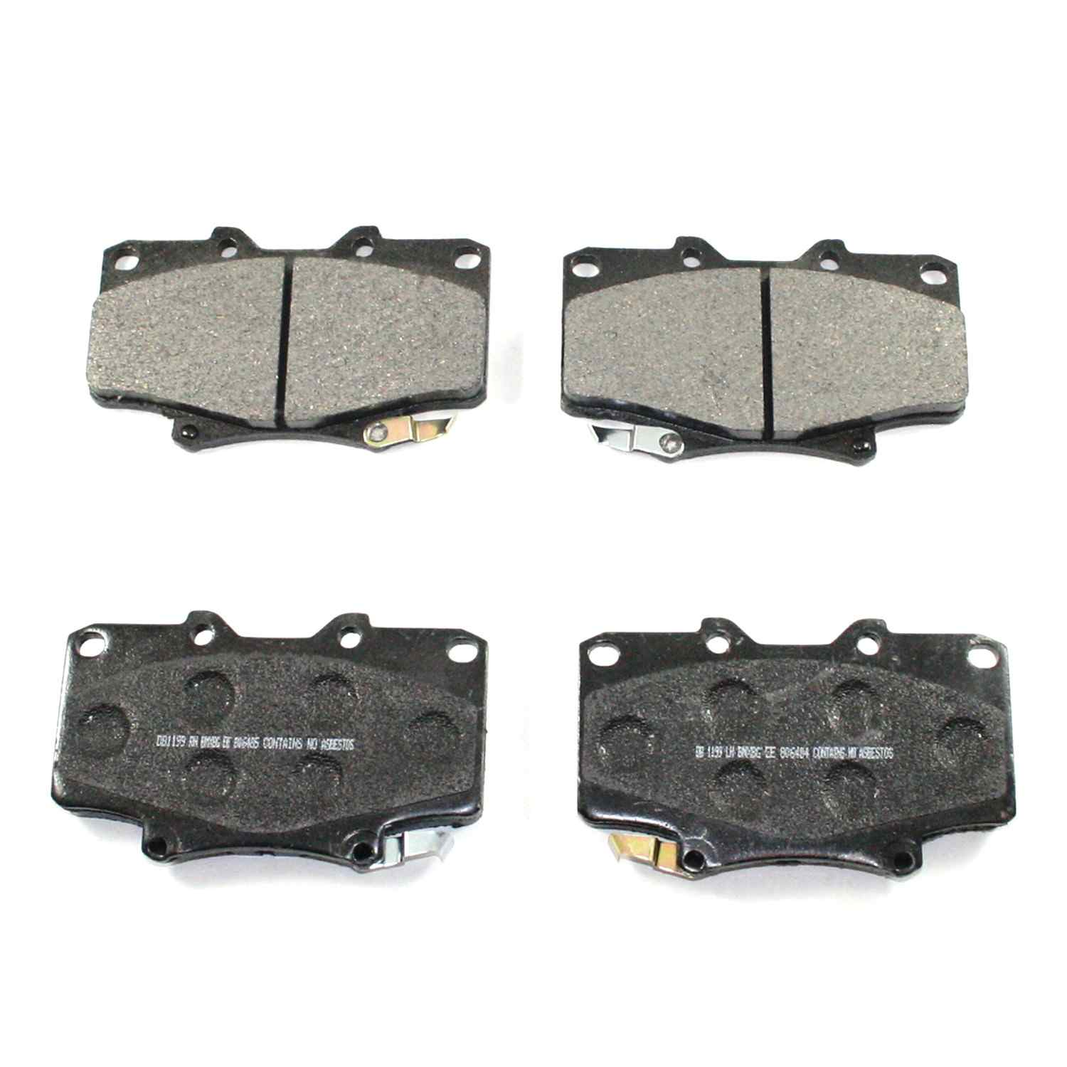 DuraGo DuraGo® Premium Brake Pad top view frsport BP502C