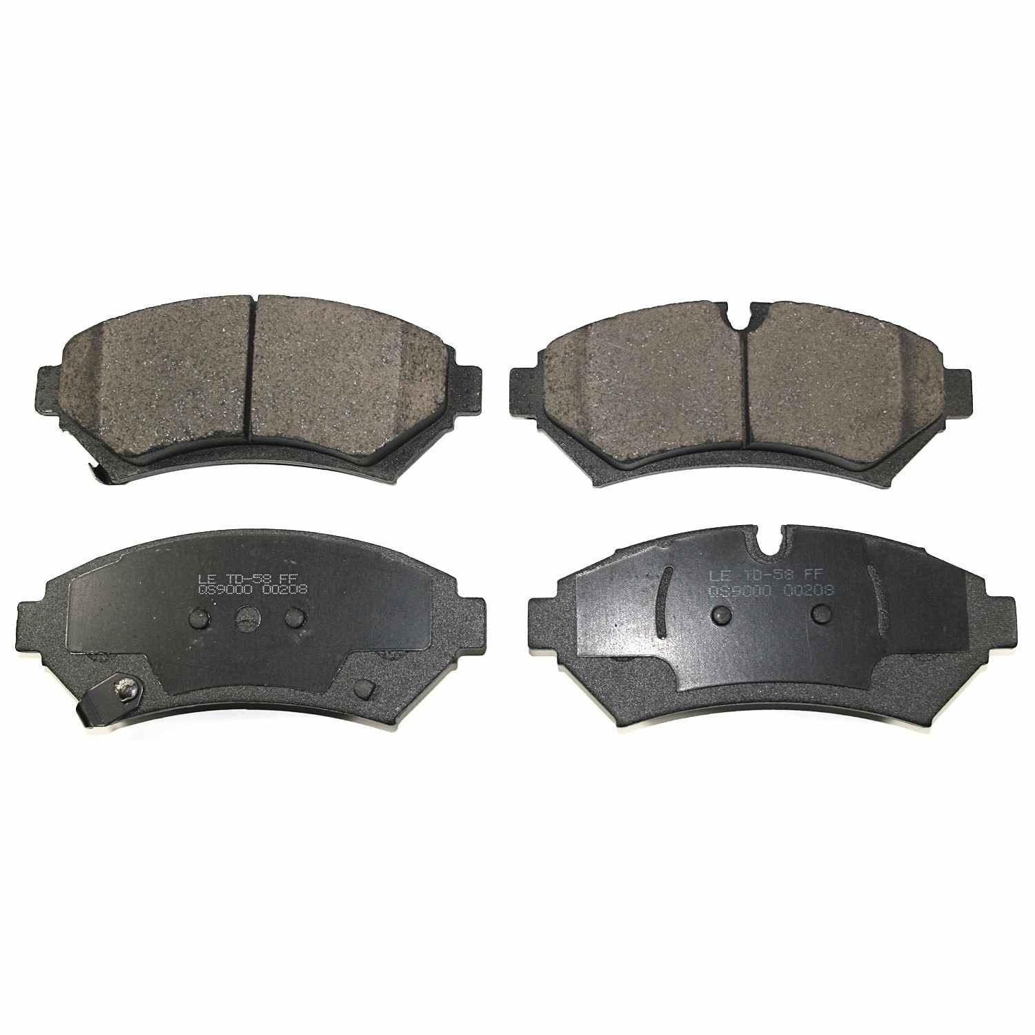 DuraGo DuraGo® Premium Brake Pad top view frsport BP850AMS