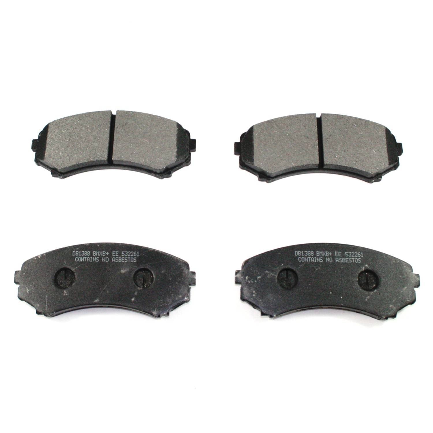 DuraGo DuraGo® Premium Brake Pad top view frsport BP867MS