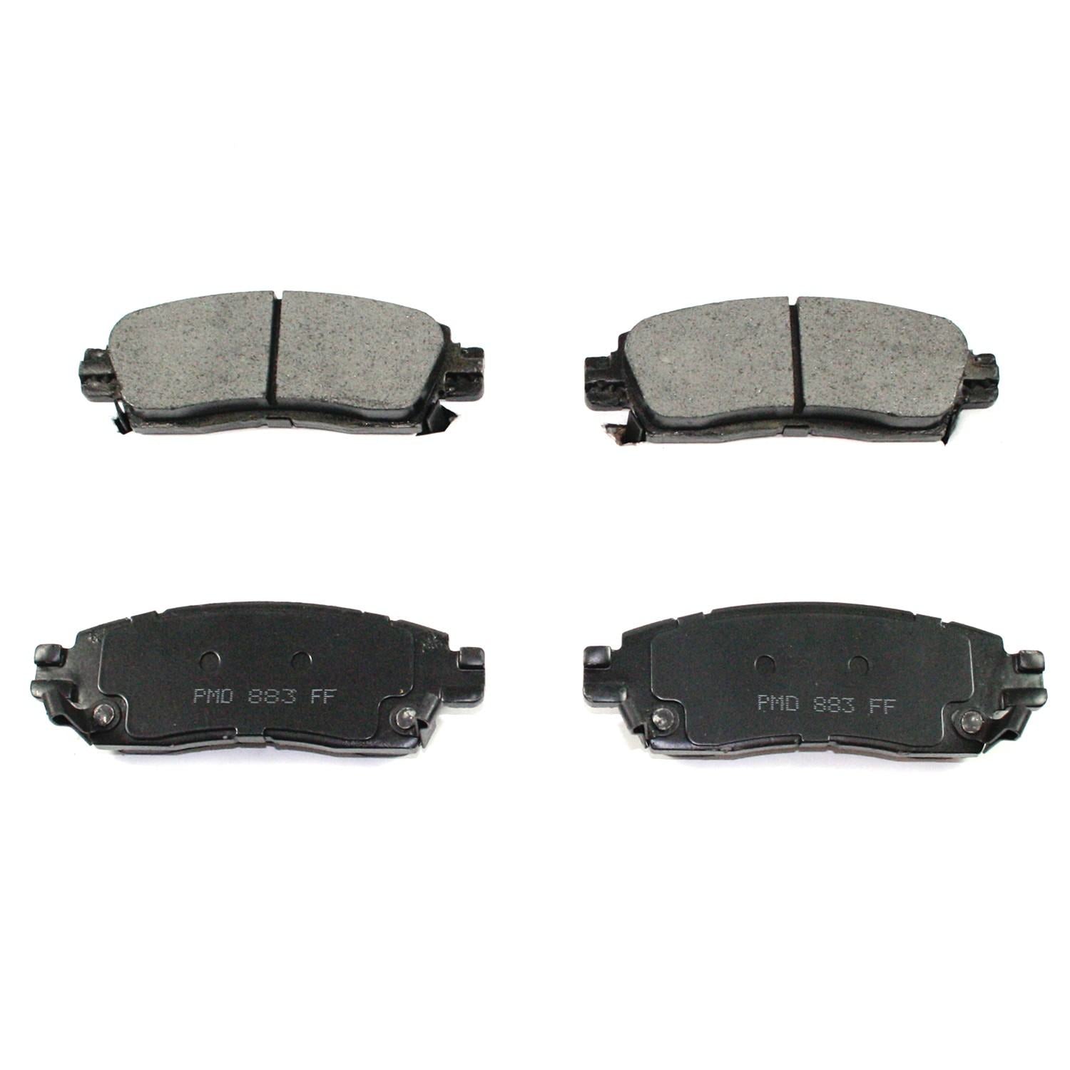 DuraGo DuraGo® Premium Brake Pad top view frsport BP883C