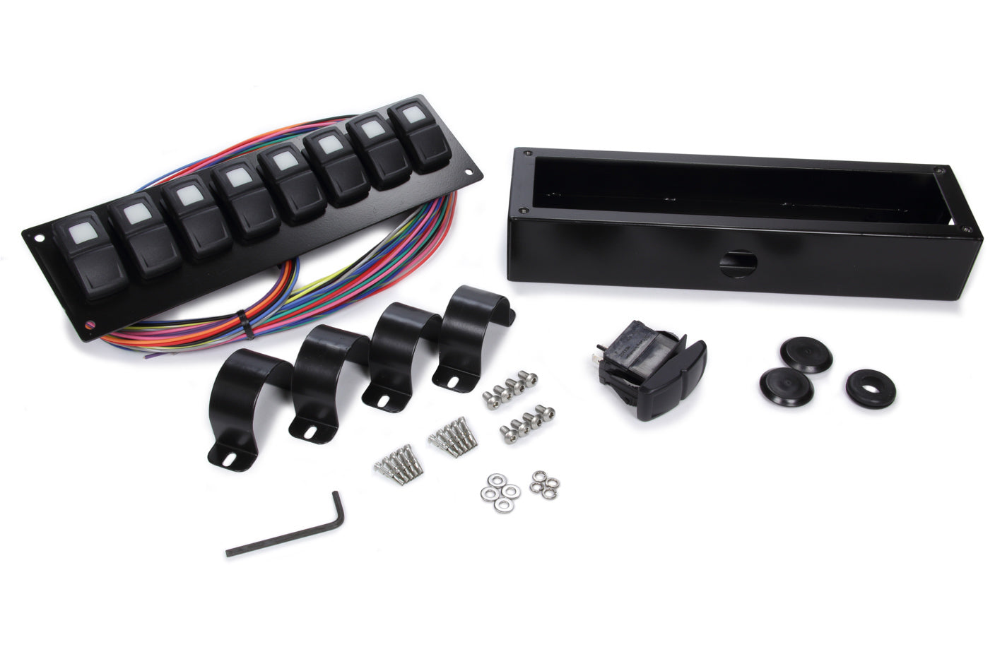 Painless Track Rocker 8 Switch Pa nel Roll Bar Mount PWI58102