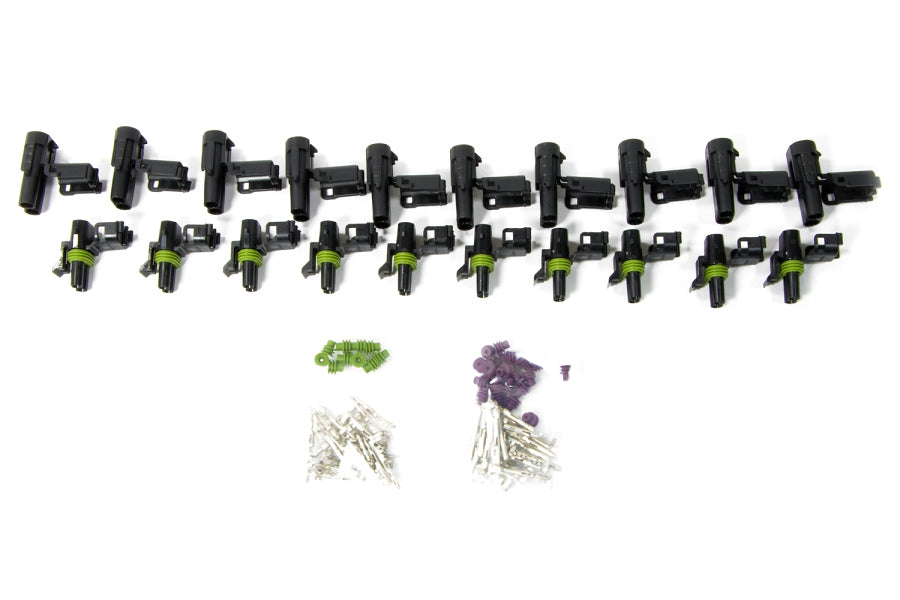 Painless 2 Circuit Male & Female Weatherpack Kit 10 each PWI70461