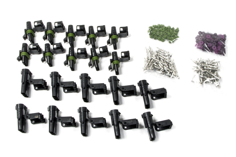 Painless 3 Circuit Male & Female Weatherpack Kit 10 each PWI70462