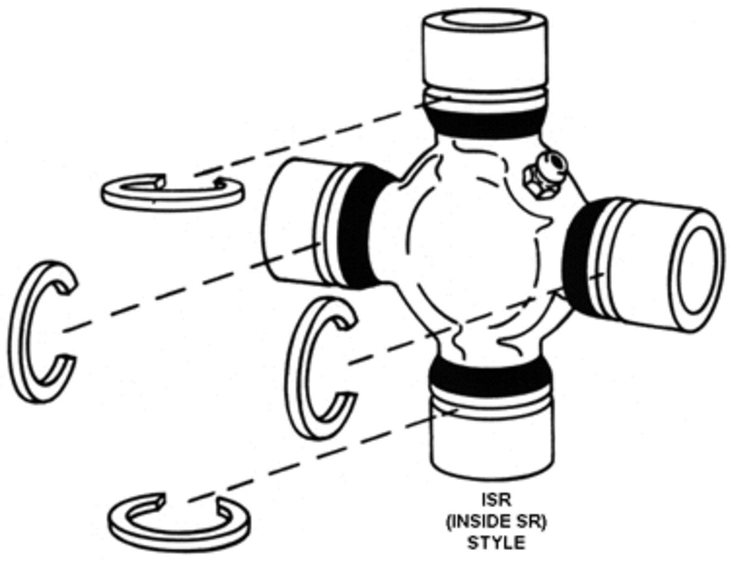 spicer drive axle shaft universal joint frsport spl55-3x