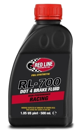 Redline RL700 Brake Fluid Racing 500ml DOT4 RED90405