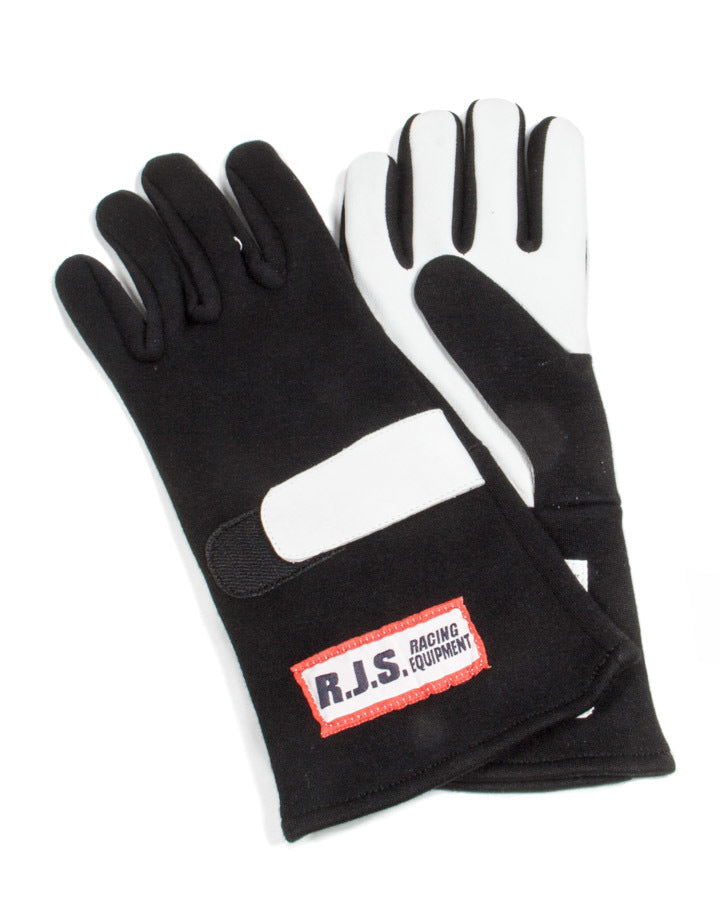 RJS Racing Equipment Gloves Nomex D/L MD Black SFI-5 RJS600010104