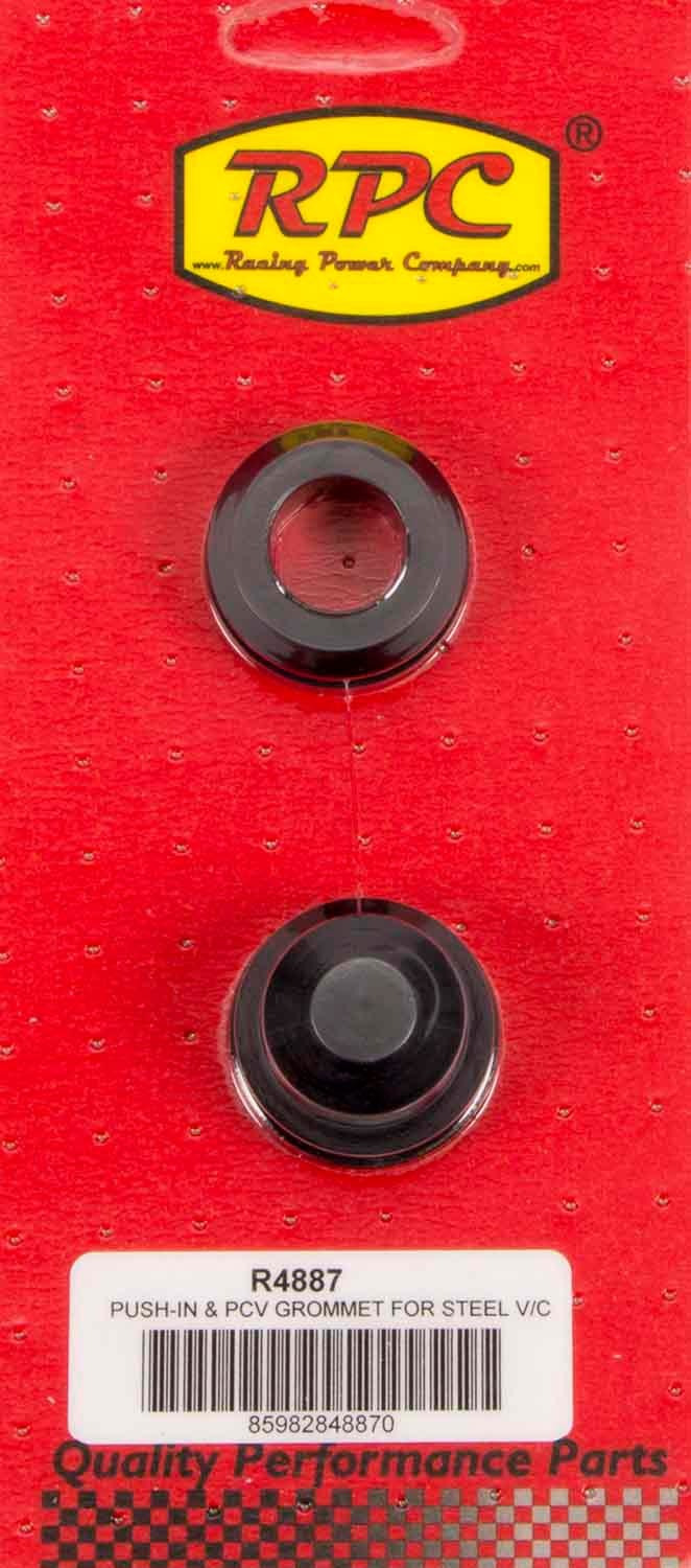 Racing Power Co-Packaged 1-1/4 OD x 3/4 ID Steel V/C Rubber Grommets (2) RPCR4887