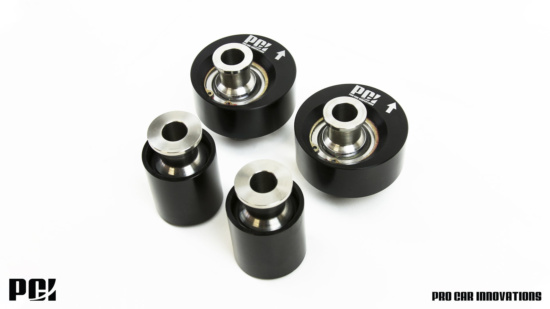 Pro Car Innovations 01-05 Honda Civic 02-06 Acura RSX Front Lower 4 Pc Offset + Castor Spherical Kit