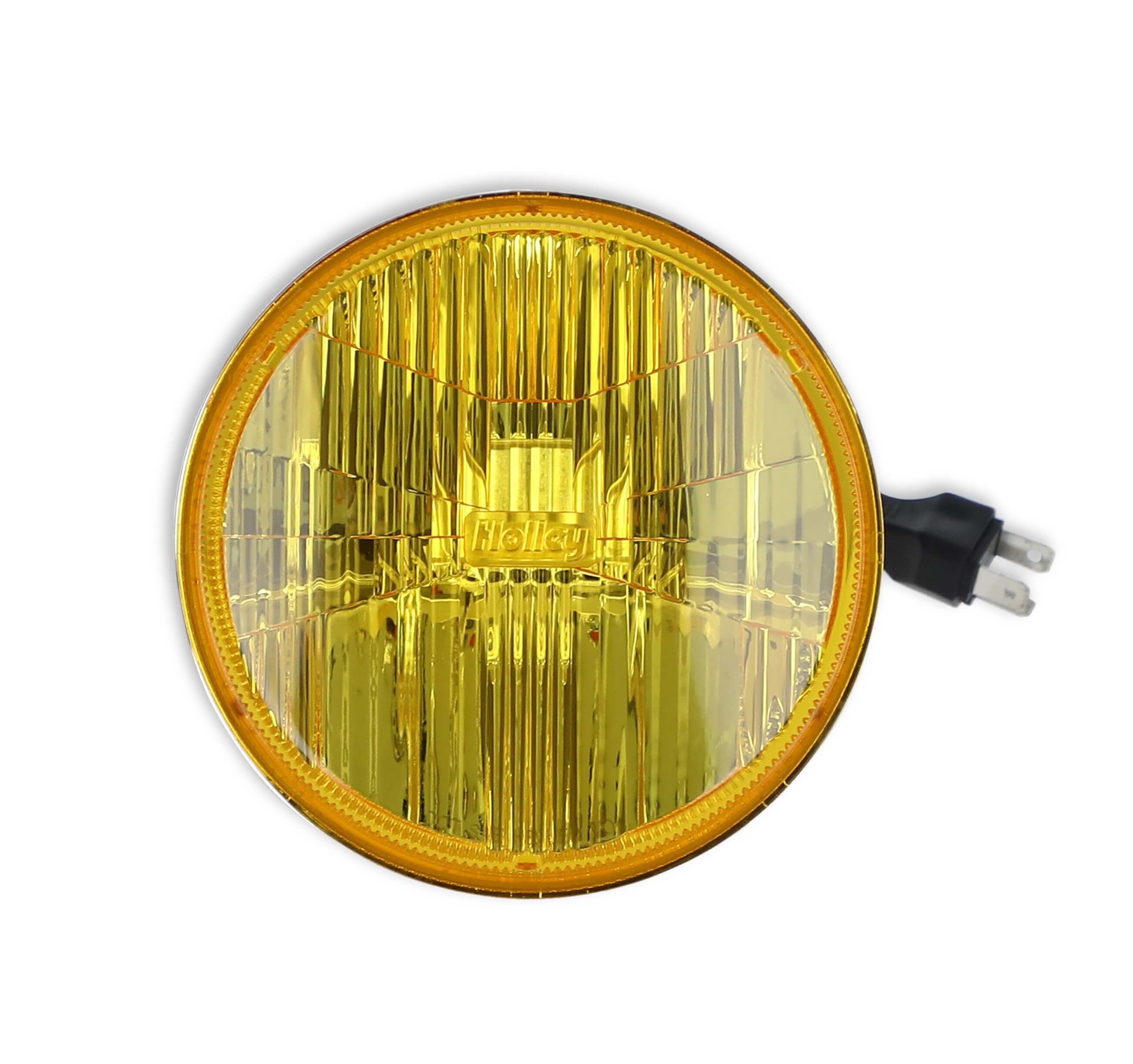 Retrobright Headlight LED Sealed 5.75 Round Yellow Each RTBLFRB105