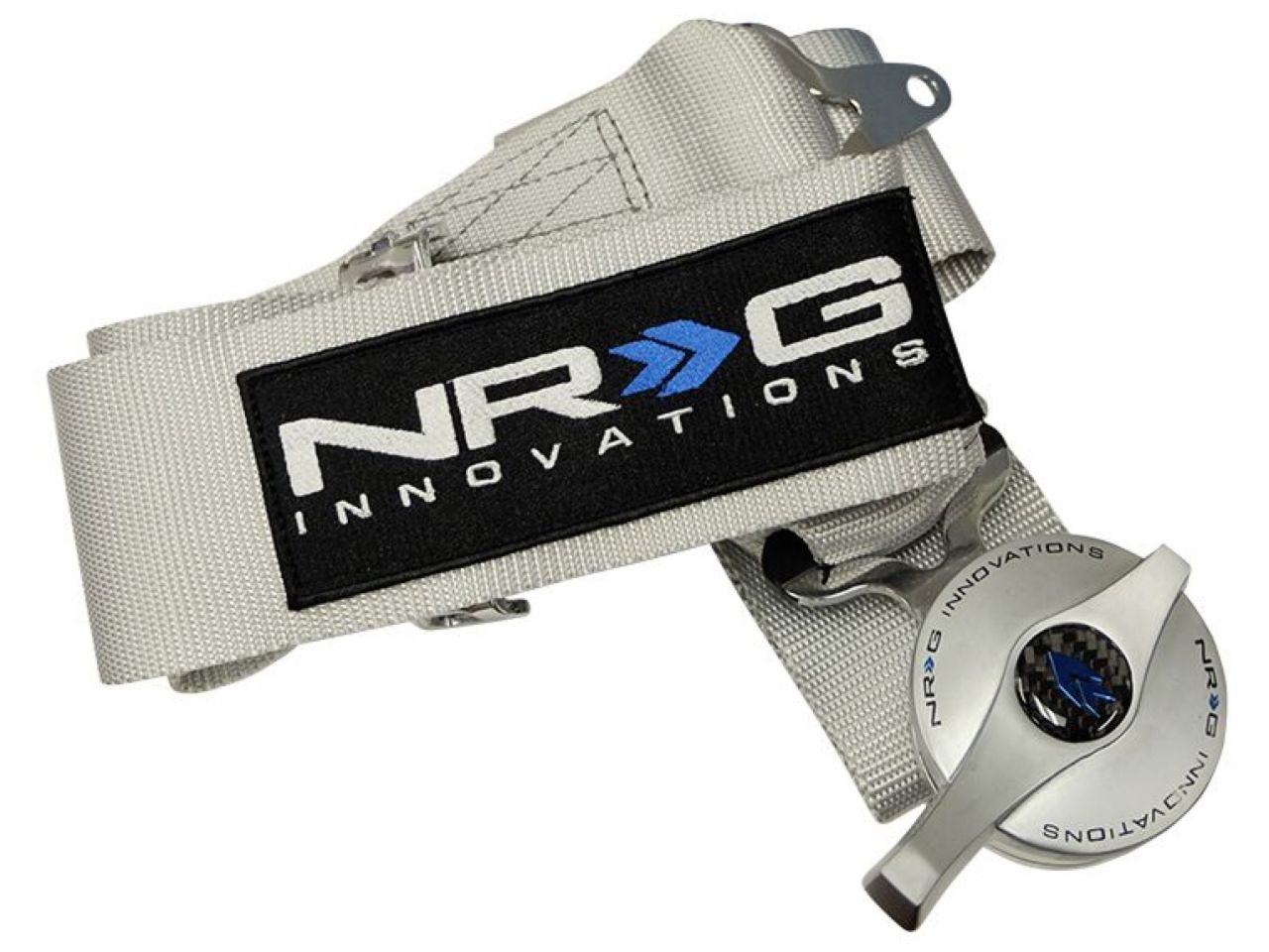 NRG 5 Pt 3inch Seat Belt Harness / Cam Lock- Silver