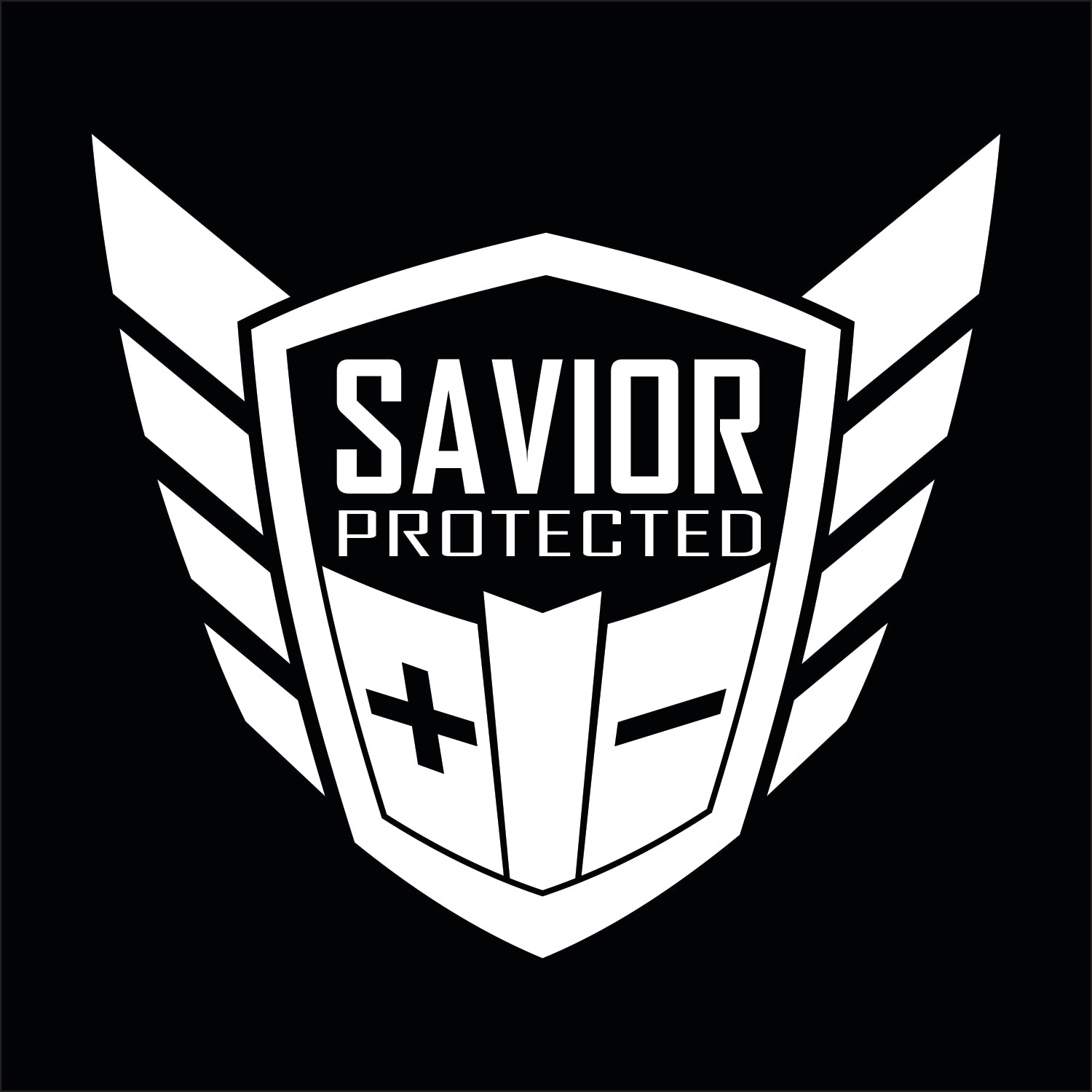 Savior Products Savior Window Decal Each White SAVSAVIOR-DECAL-W