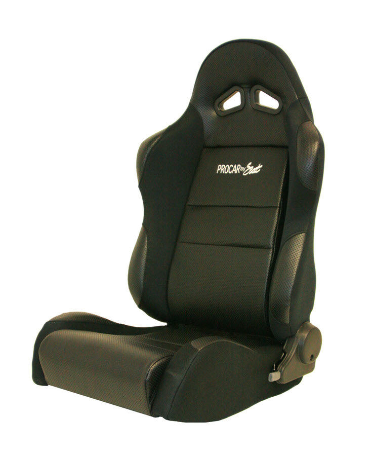 Scat Sportsman Racing Seat - Left - Black Vinyl/Vlour SCA80-1605-61L