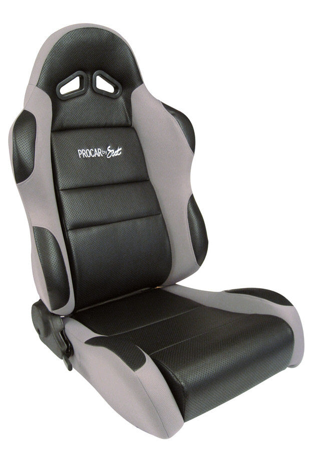 Scat Sportsman Racing Seat - Right - Gray Vinyl/Vlour SCA80-1605-62R