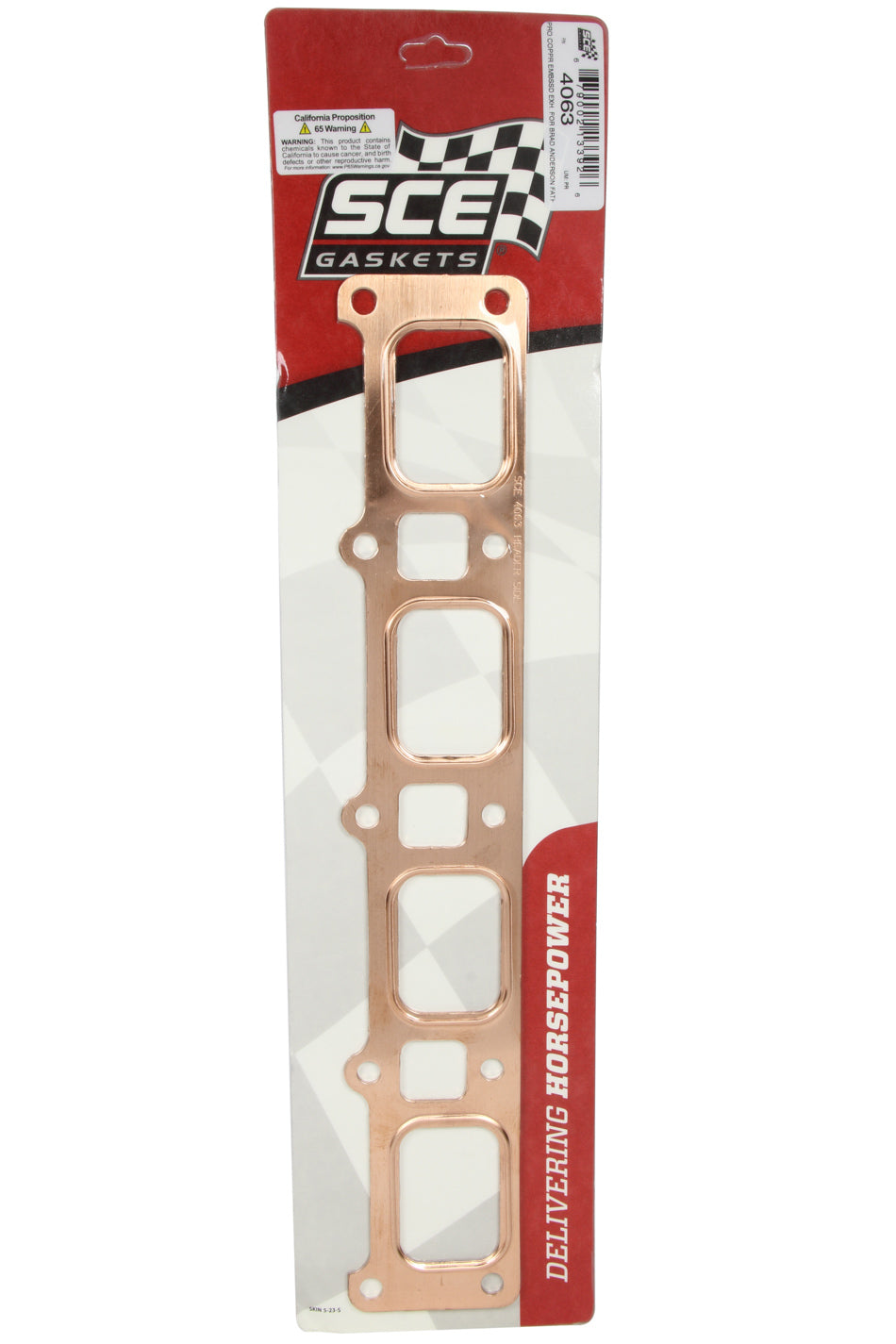 SCE Gaskets Exhaust Gasket Set Pro- Copper B/A Fathead SCE4063