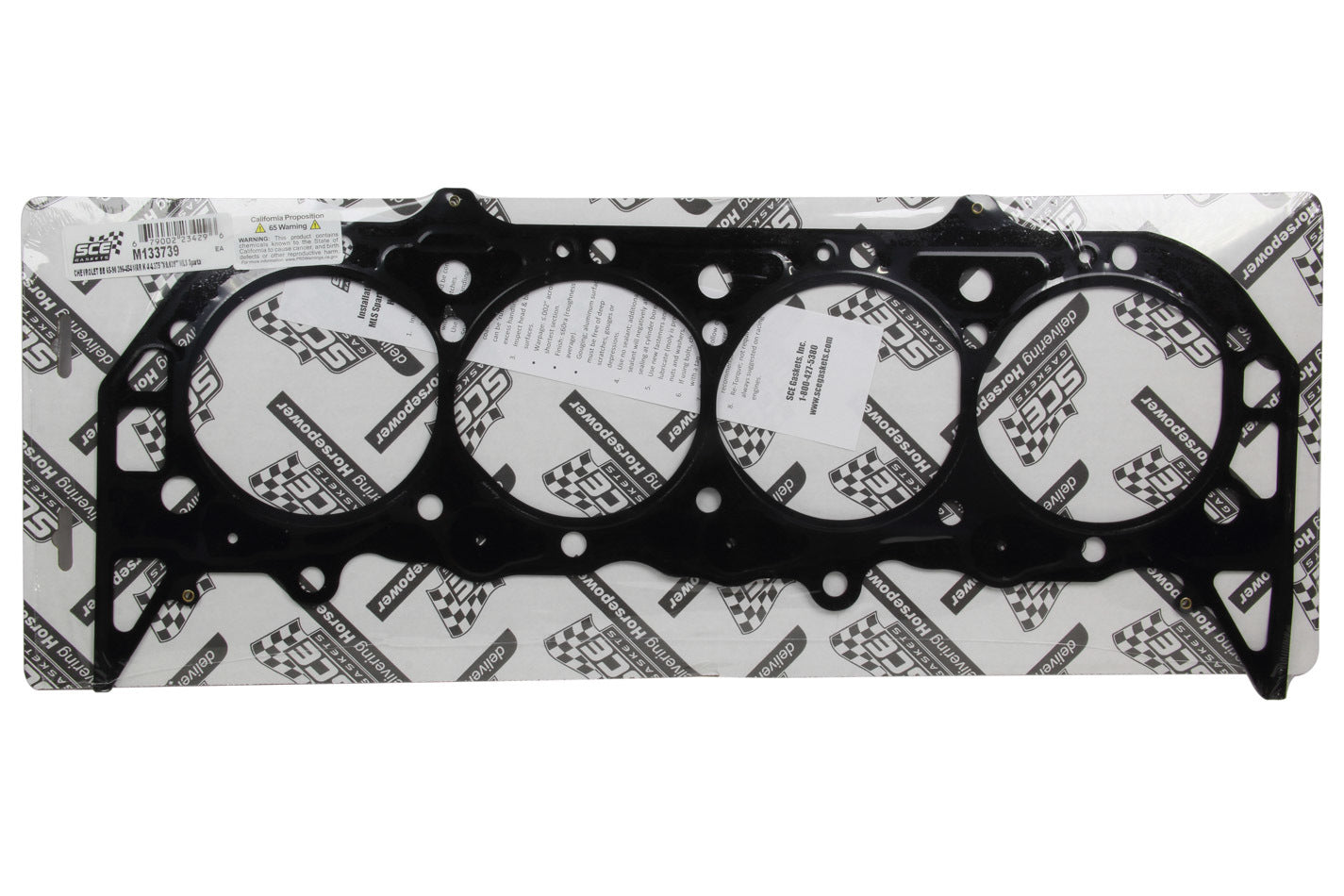 SCE Gaskets Spartan MLS Head Gasket BBC Gen IV 4.375 x .039 SCEM133739