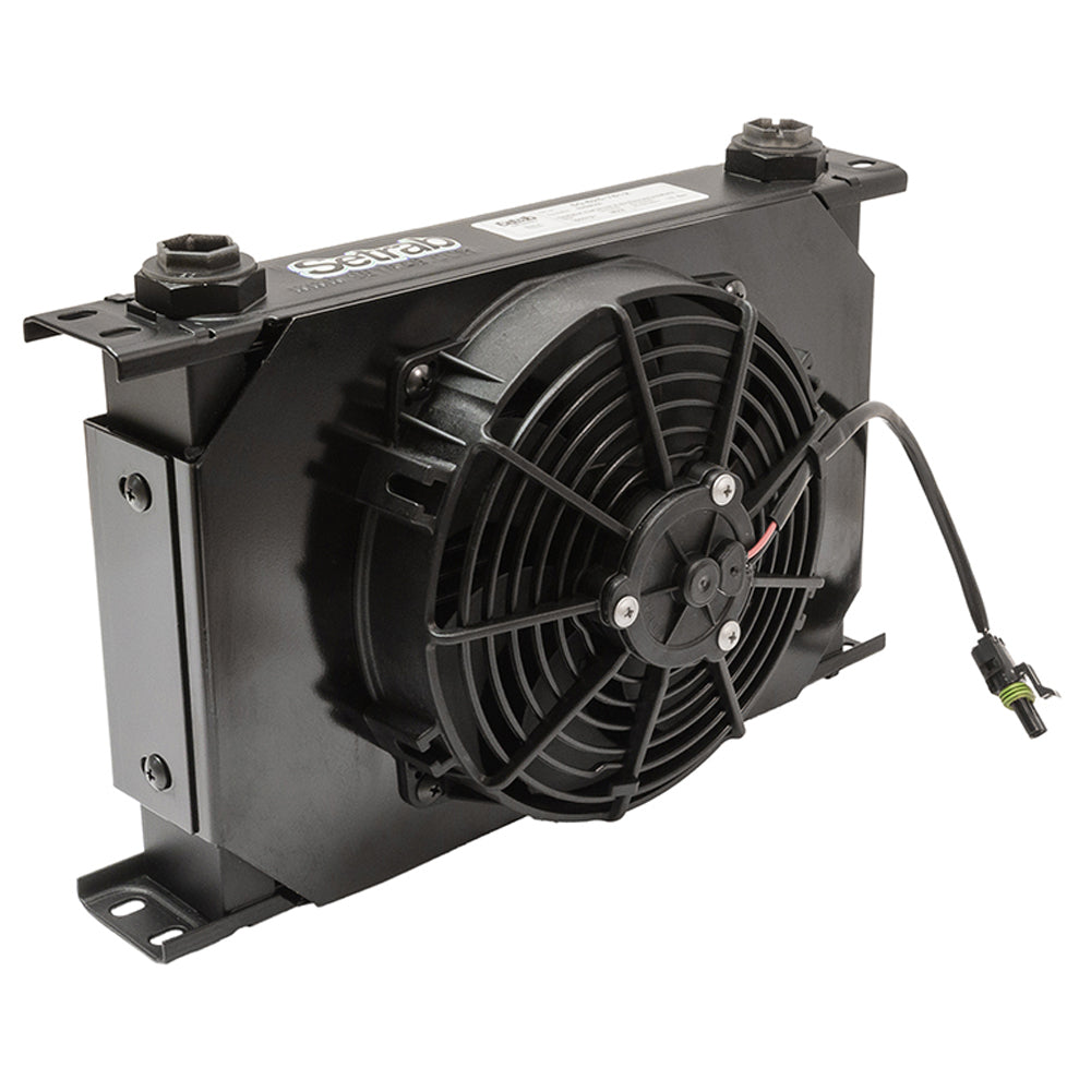 Setrab 6-Series 25 Row Oil Cooler w/Fan SETFP625M22I