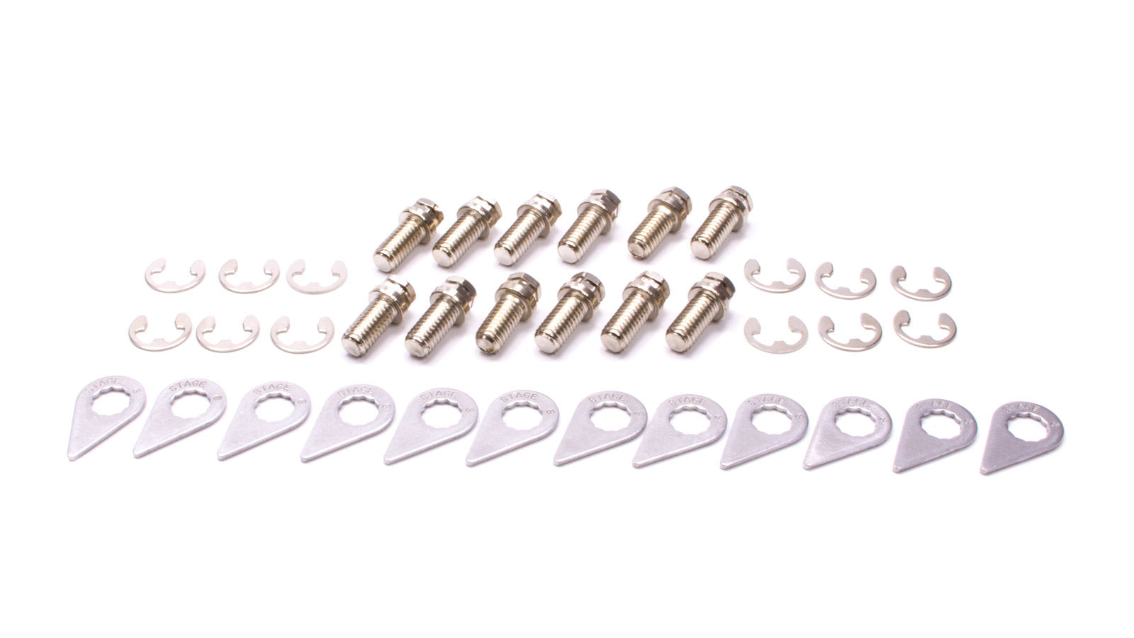 STAGE 8 Header Bolt Kit - 6pt. 3/8-16 x 3/4 (12) SGE8916S