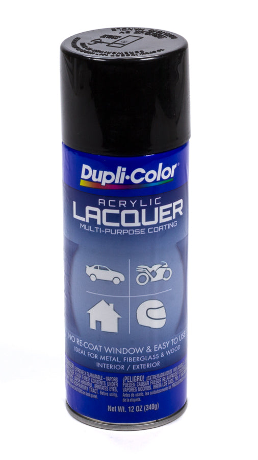 Dupli-Color Gloss Black Lacquer Paint 12oz SHEDAL1677