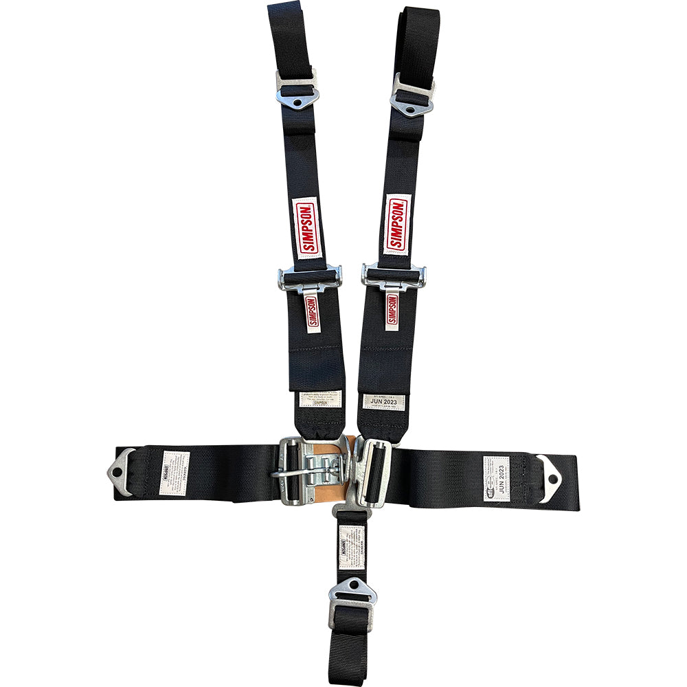 Simpson 5-Pt Harness System HNR FX B/I P/D 62in Black SIM29073BKH